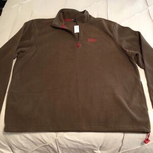 GAP Brown Half-Zip Fleece Pullover XL